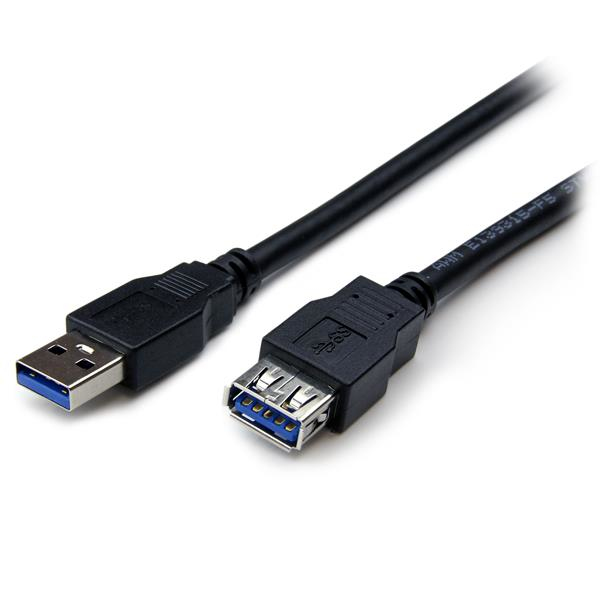 Cable USB 3.0 (5Gbps) de 2m Extensor Alargador - USB A Macho a Hembra