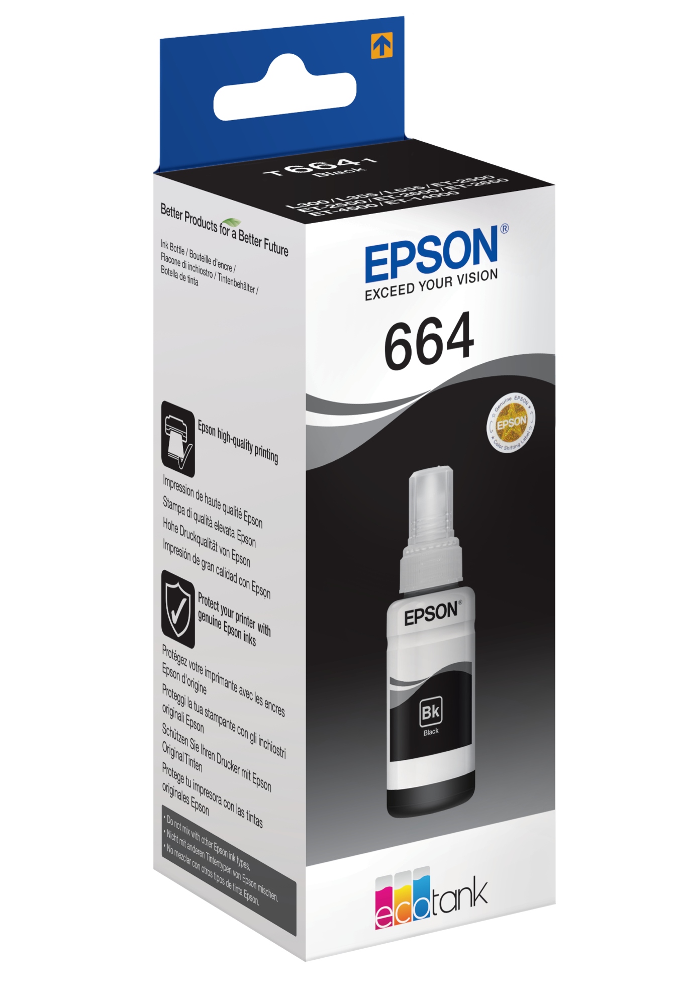 664 Botella de tinta negra EcoTank