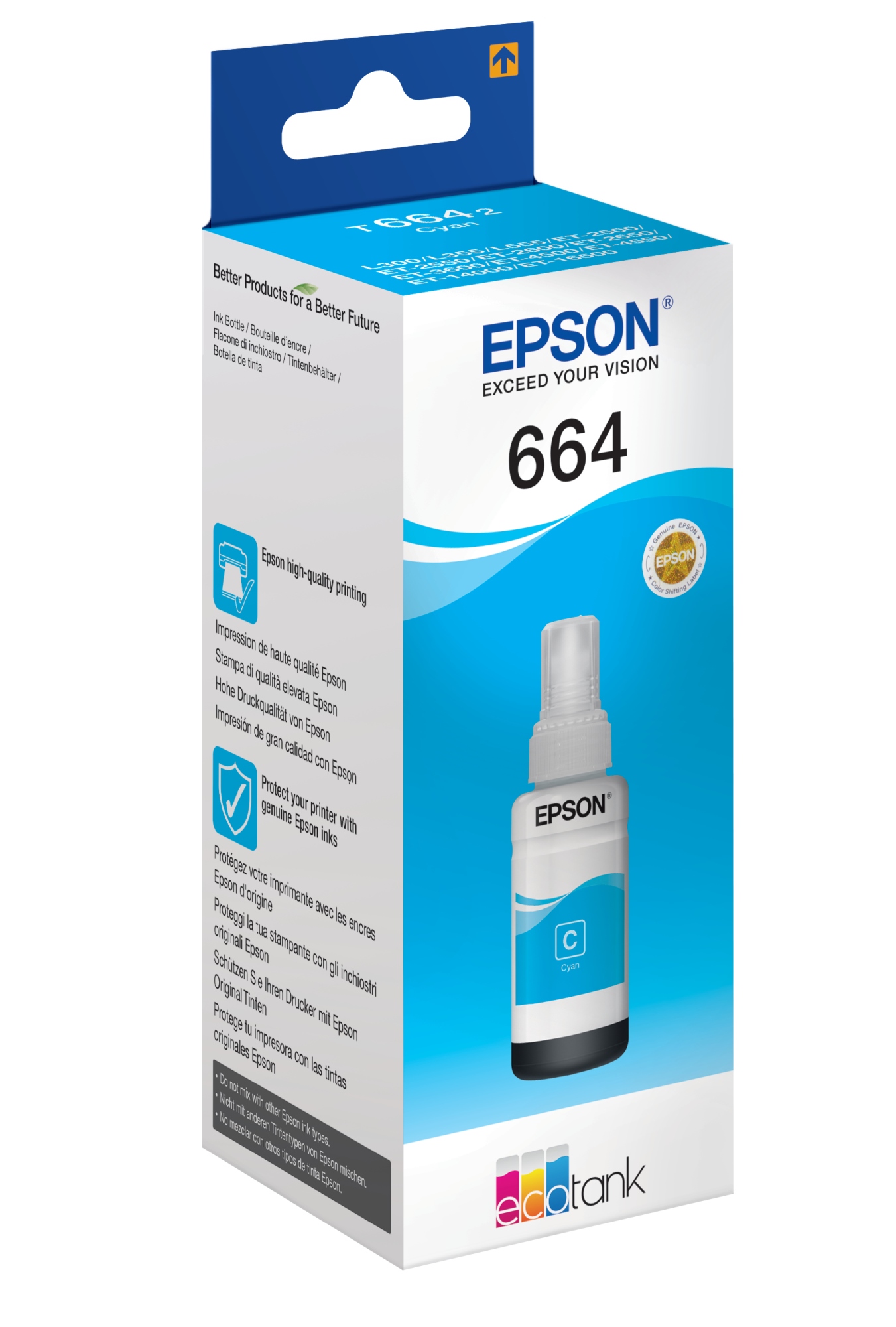 664 Botella de tinta cian EcoTank