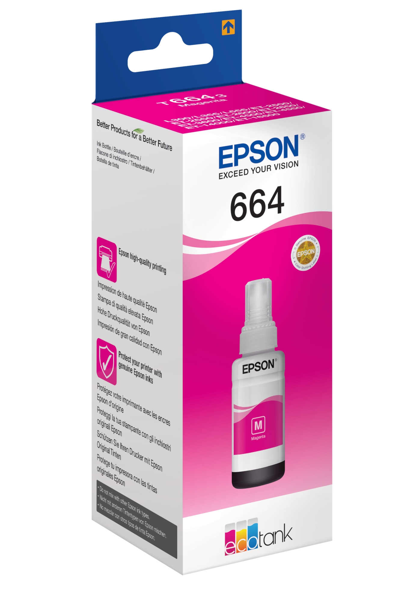 664 Botella de tinta magenta EcoTank