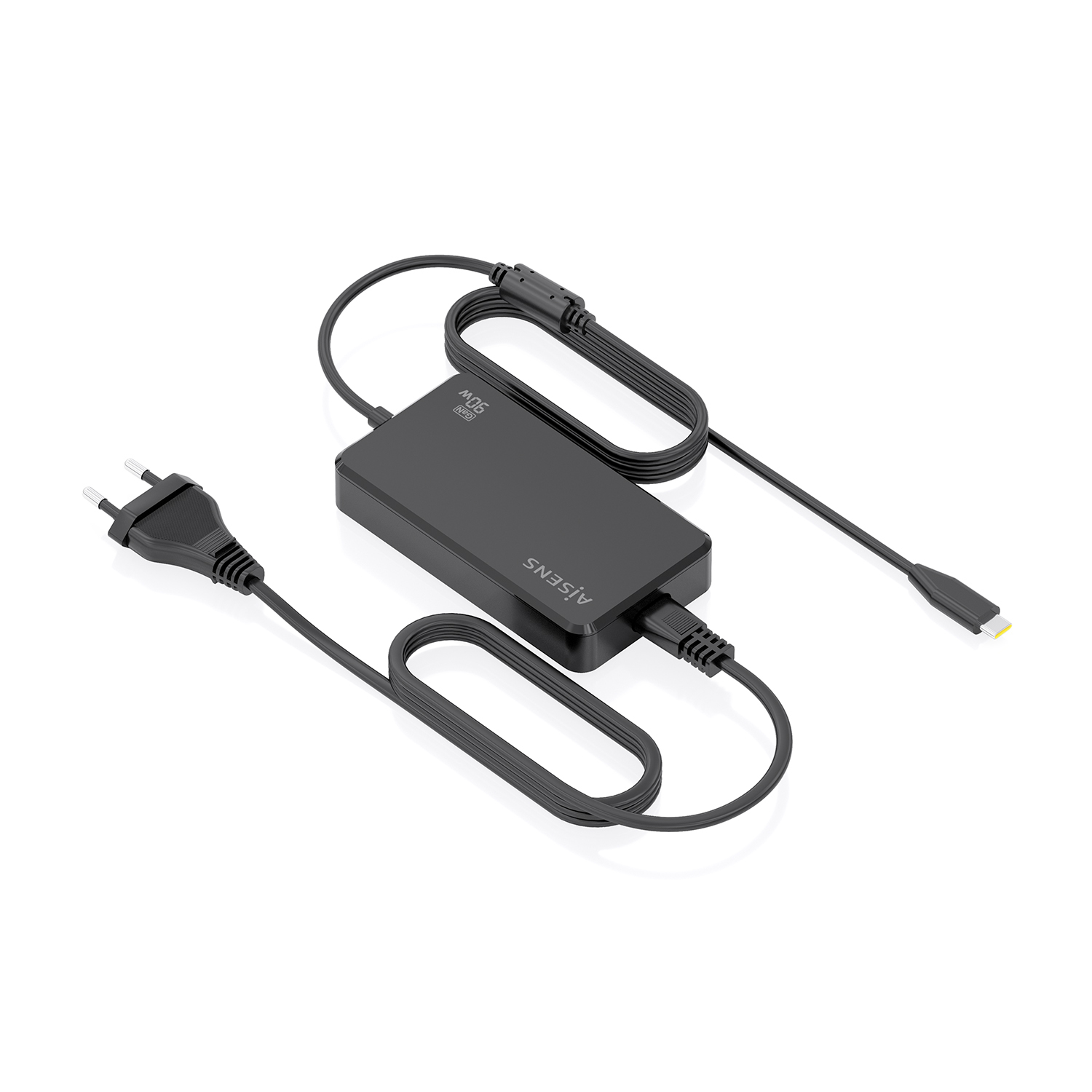 Cargador De Sobremesa GaN 90W PD3.0 1xUSB-C 1.8m, Negro