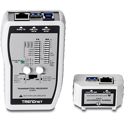 TC-NT3 comprobador de cables de red Plata
