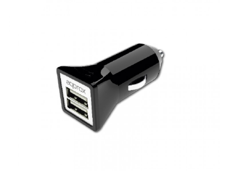 APPUSBCAR31B cargador de dispositivo móvil GPS, Auriculares, Teléfono móvil, Smartphone, Reloj inteligente, Tableta, Teléfono Negro, Gris CC Auto