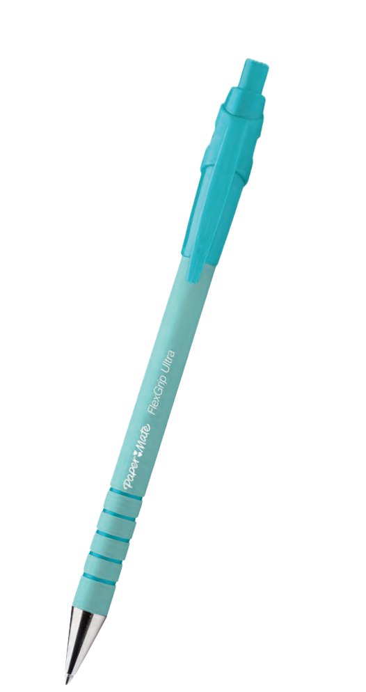 FlexGrip Ultra Pastel Negro Bolígrafo Medio 5 pieza(s)