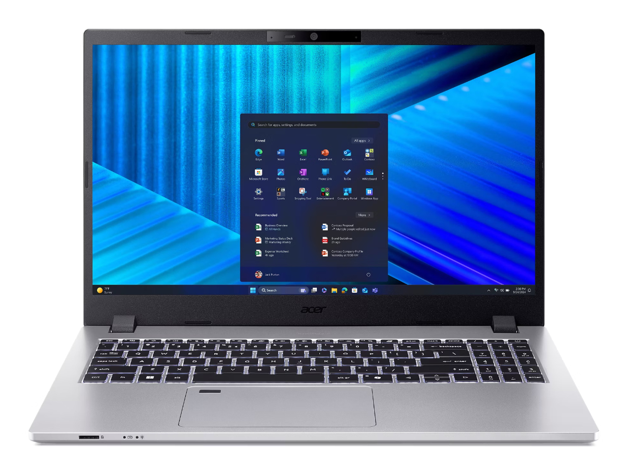 TravelMate P2 TMP215-75-G2-TCO-79EN Intel Core Ultra 7 155H Portátil 39,6 cm (15.6") Full HD 16 GB DDR5-SDRAM 512 GB SSD Wi-Fi 6 (802.11ax) Windows 11 Pro Plata