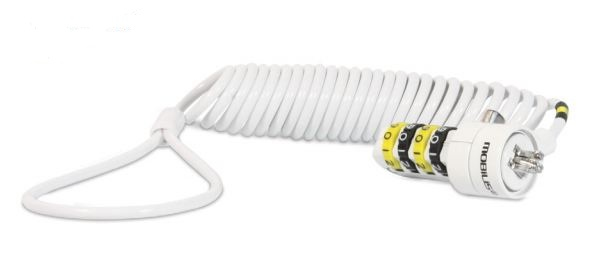 001234 cable antirrobo Blanco 1,8 m