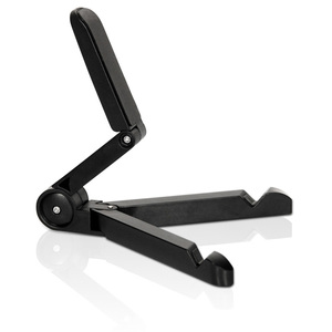 Portable Fold-up Stand Soporte pasivo Teléfono móvil/smartphone, Tablet/UMPC Negro