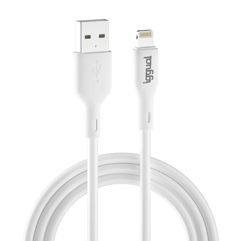 cable USB-A/Lightning 100 cm blanco