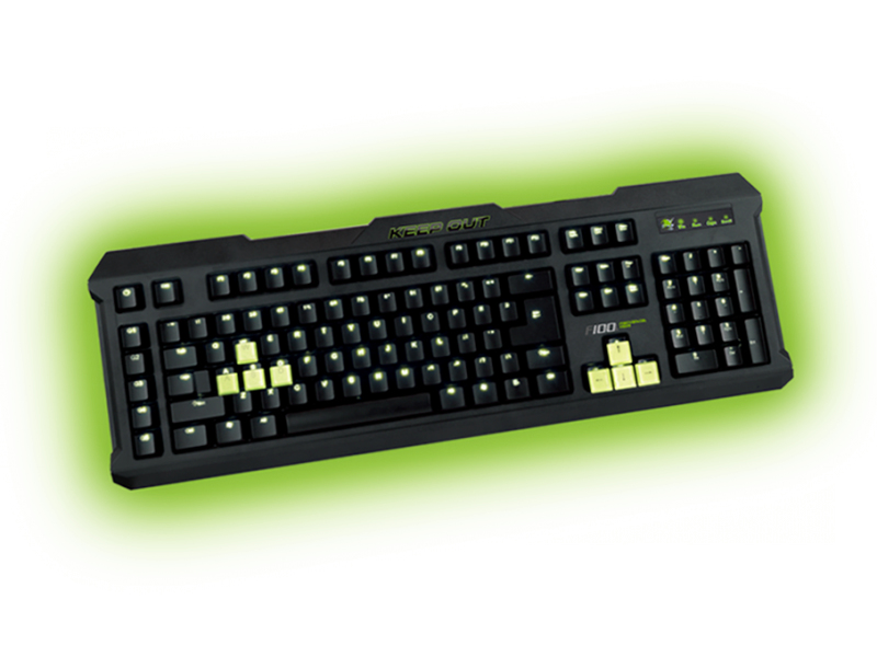 F100 teclado USB Negro