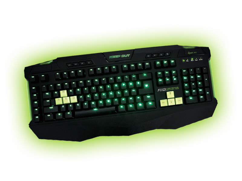 F110 teclado USB Negro