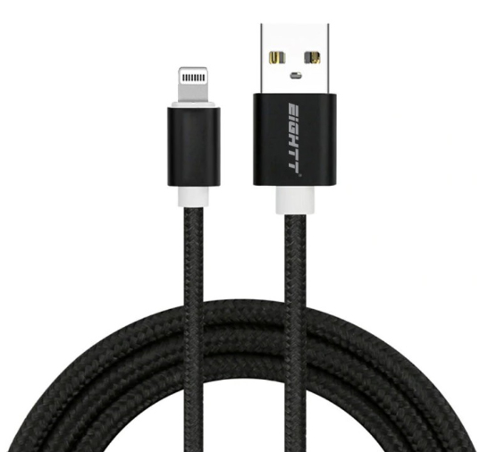 ECI-2B-2M cable de conector Lightning Negro