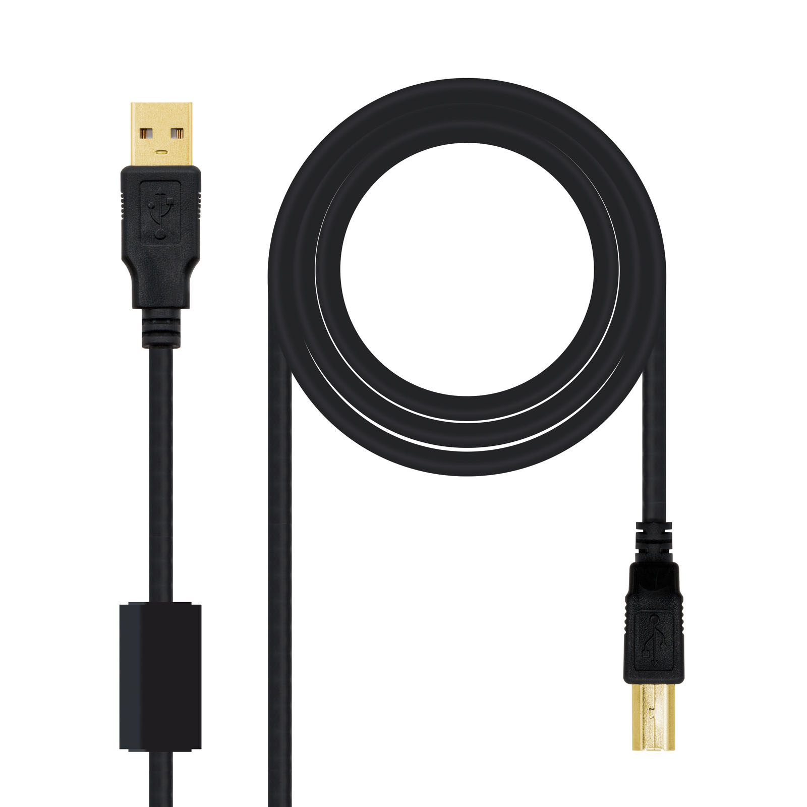 10.01.1202 cable USB USB 2.0 2 m USB A USB B Negro