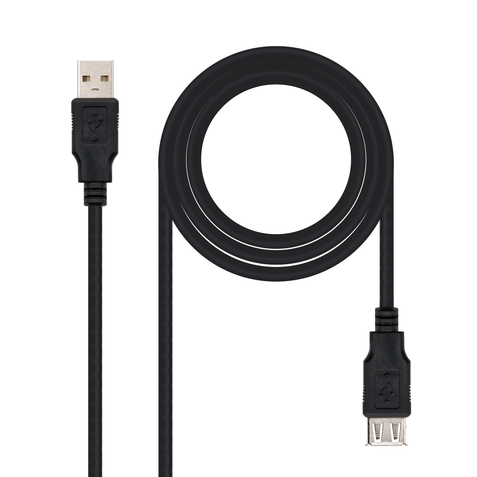 CABLE USB 2.0, TIPO A/M-A/H, NEGRO, 3.0 M