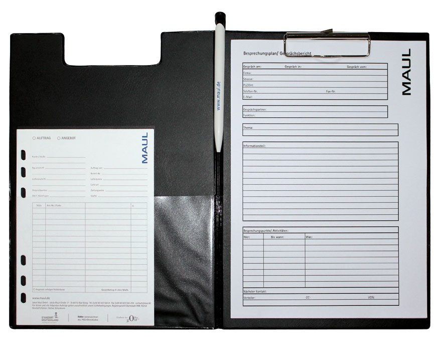 2339290 portapapel A4 Negro