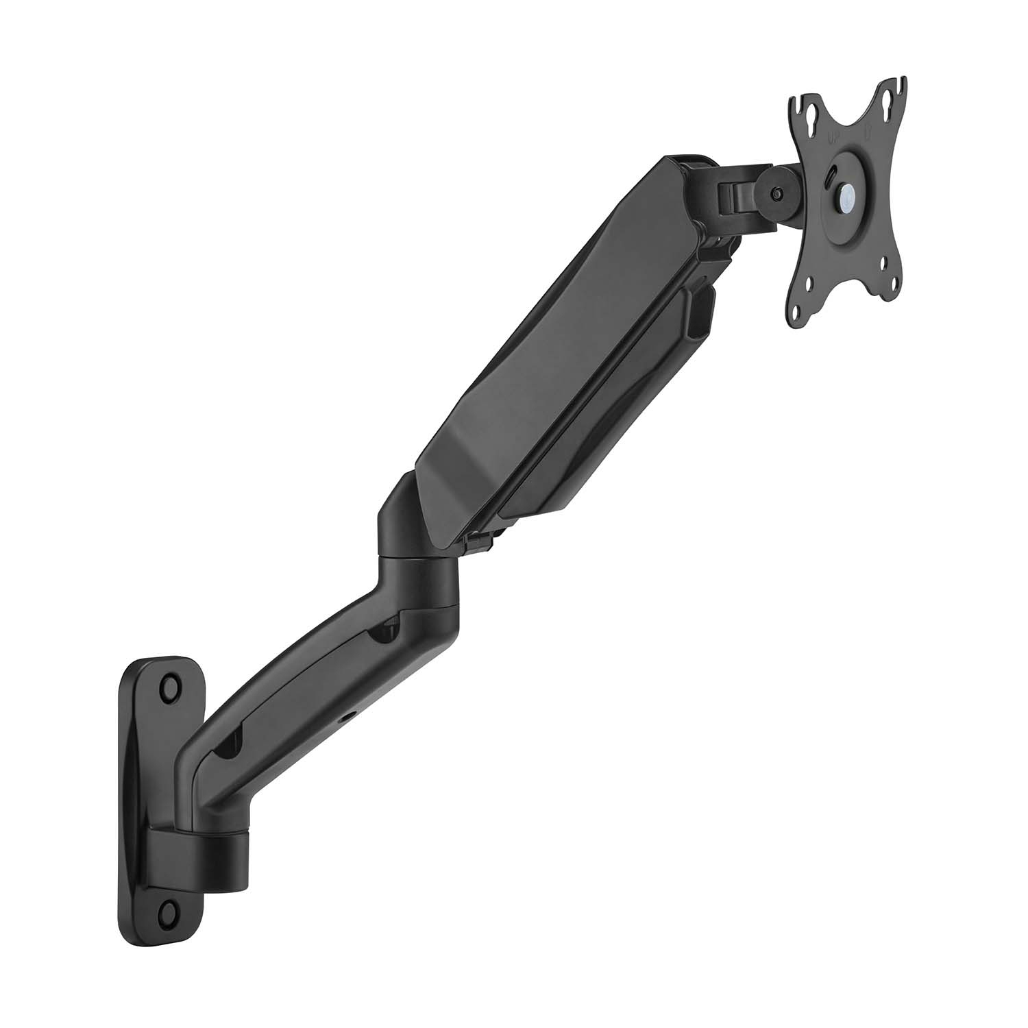 Soporte De Pared Pro Contrapeso Giratorio E Inclinable Para Monitor/tv 9kg (3 Pivotes, 1 Brazo) De 17-32, Negro