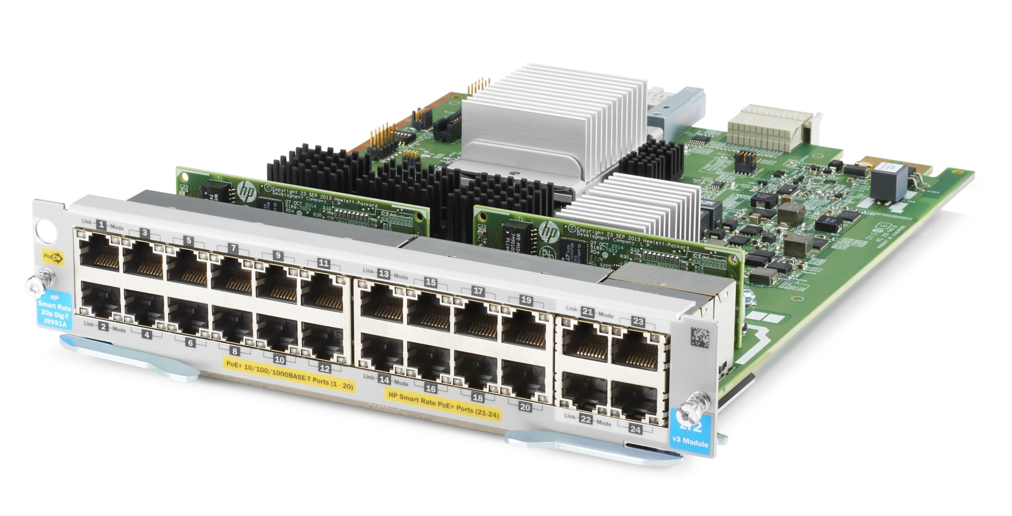 Aruba 20-port 10/100/1000BASE-T PoE+ / 4-port 1/2.5/5/10GBASE-T PoE+ MACsec v3 zl2 módulo conmutador de red