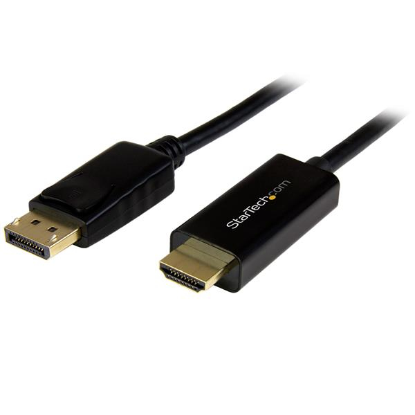 Cable 1m DisplayPort a HDMI - 4K 30Hz - Cable Adaptador Pasivo DisplayPort a HDMI - Cable Conversor DP 1.2 a HDMI para Monitor - con Conector DP con Pestillo