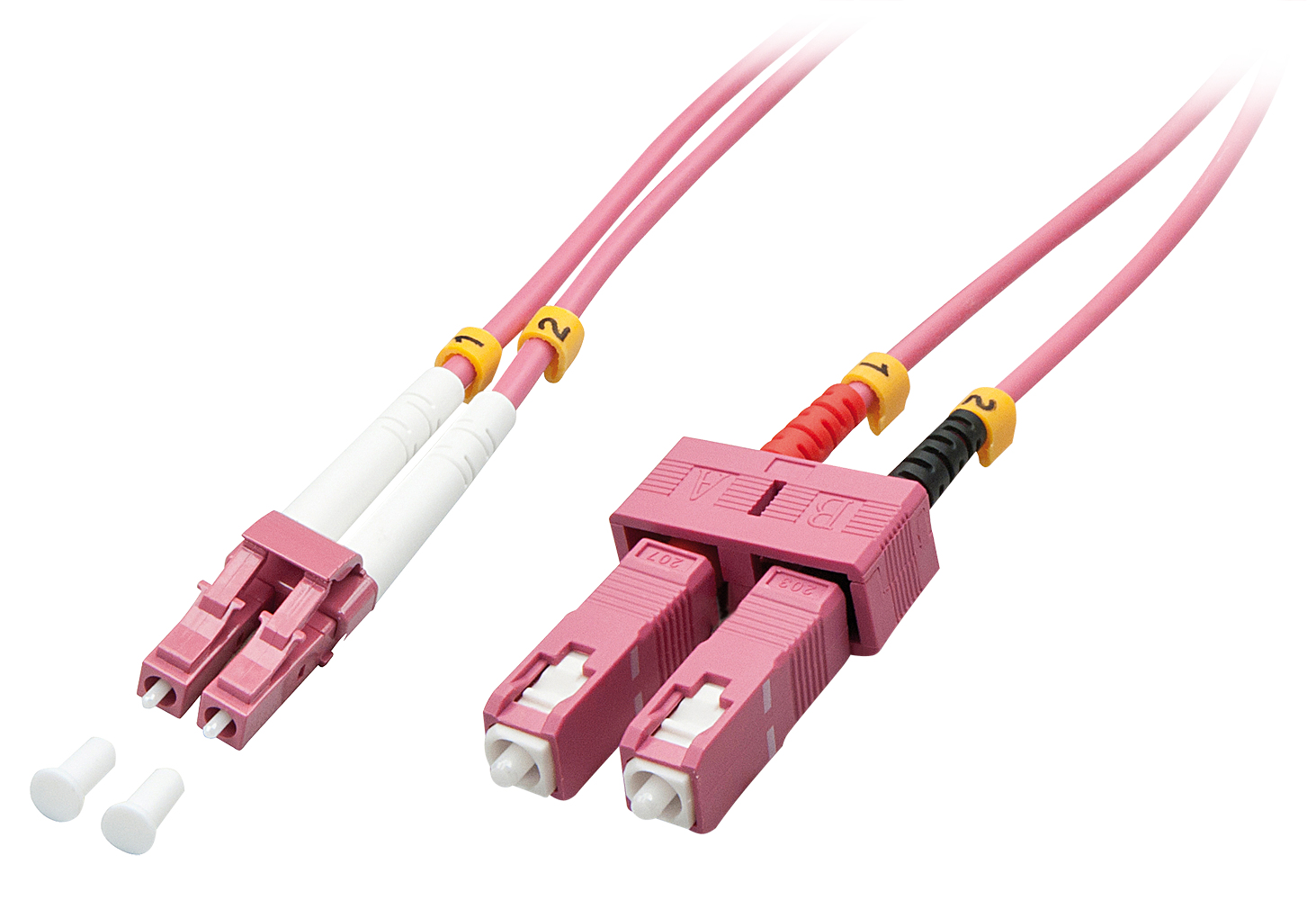 46362 Cable de fibra óptica e InfiniBand 3 m LC SC Rosa