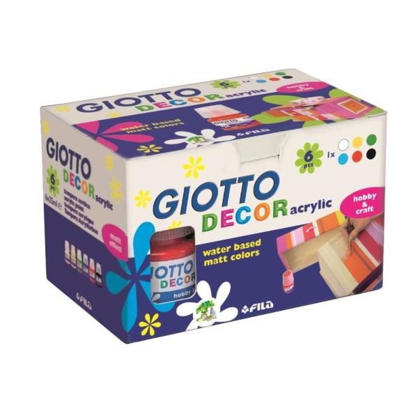 Decor pintura a base de agua 25 ml 6 pieza(s)