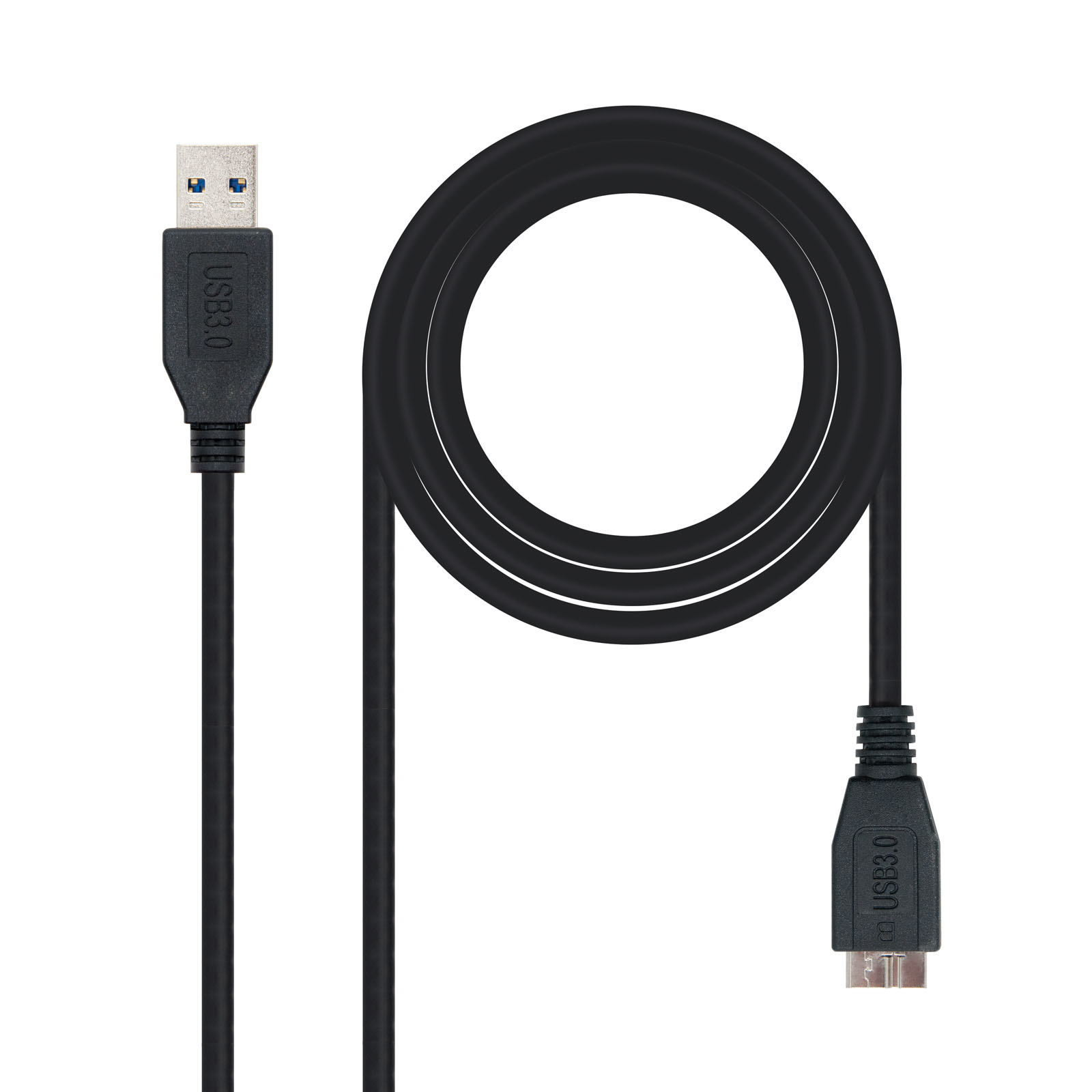 CABLE USB 3.0, TIPO A/M-MICRO B/M, NEGRO, 2.0 M