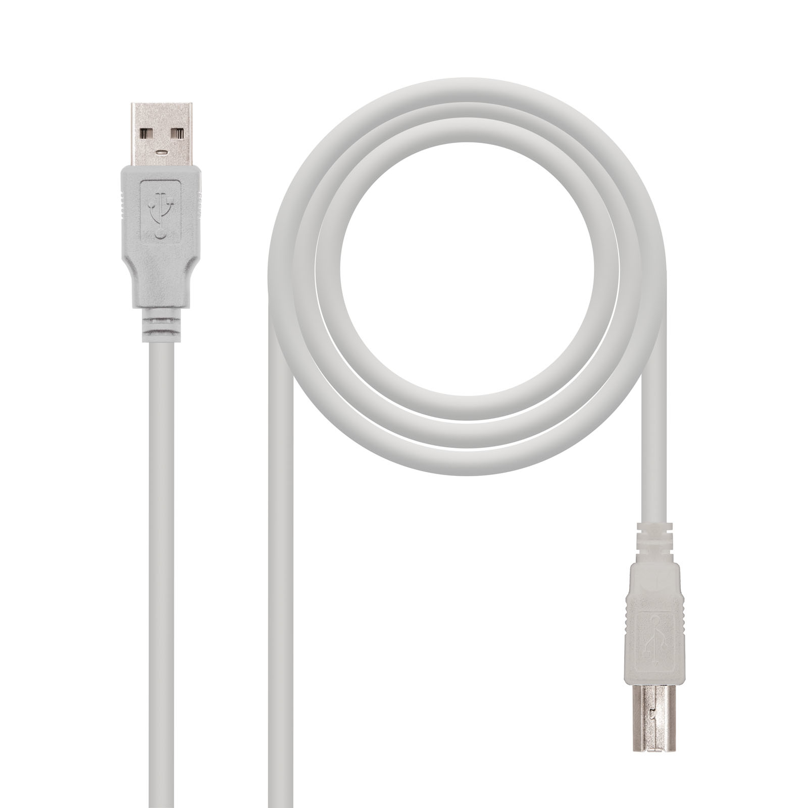CABLE USB 2.0 IMPRESORA, TIPO A/M-B/M, BEIGE, 1.8 M