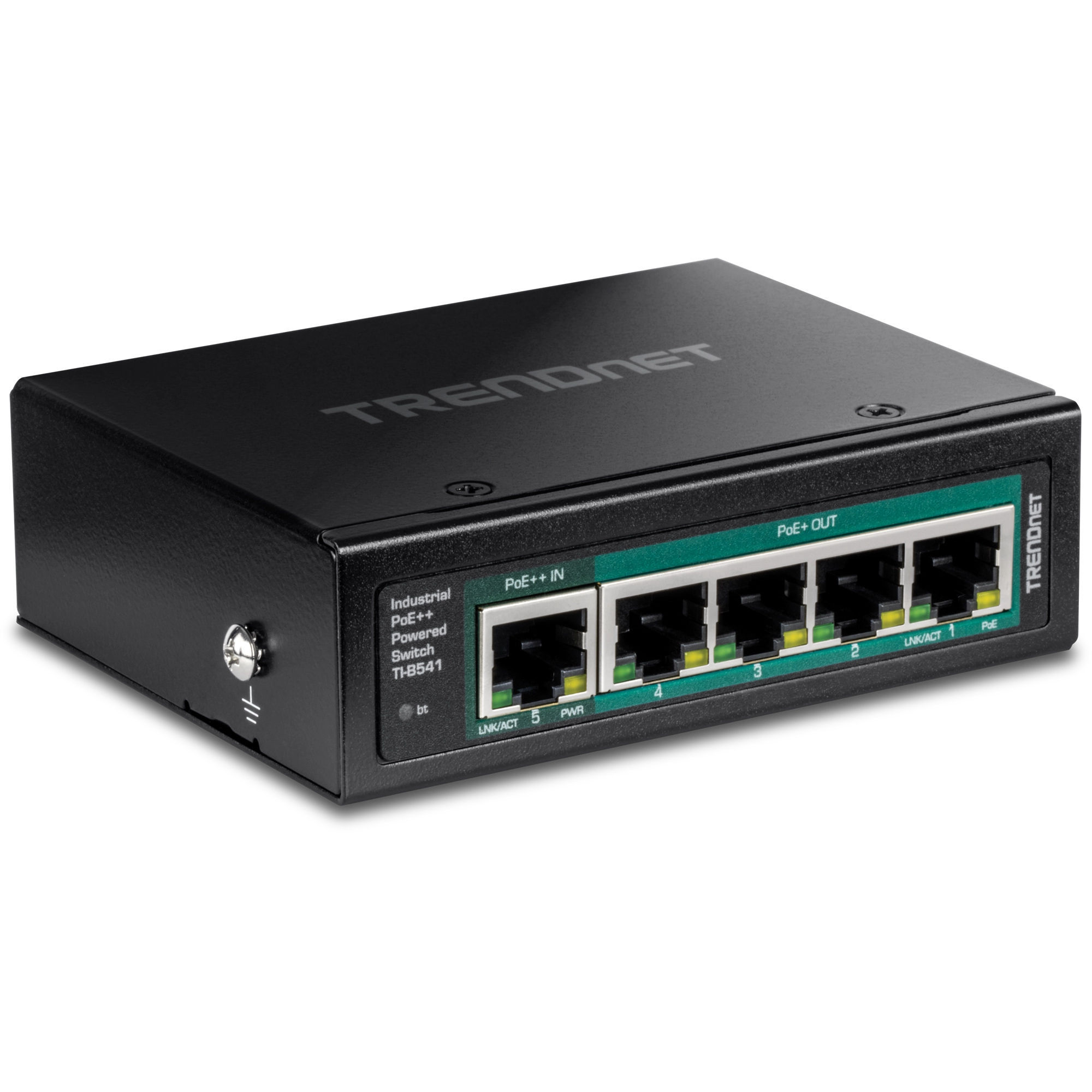 TI-B541 switch No administrado Gigabit Ethernet (10/100/1000) Energía sobre Ethernet (PoE) Negro