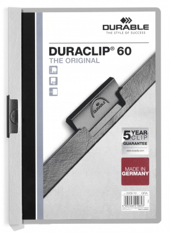 DURACLIP 60 A4 archivador PVC Gris