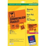 Labels Neon Red 210 x 297mm (20)
