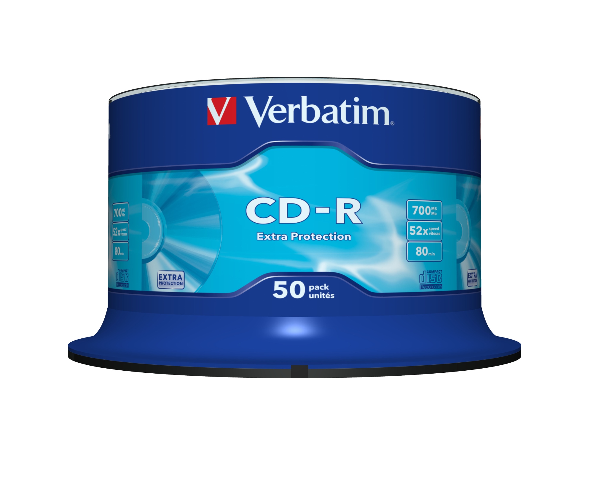 CD-R Extra Protection 700 MB 52x 50 pieza(s)