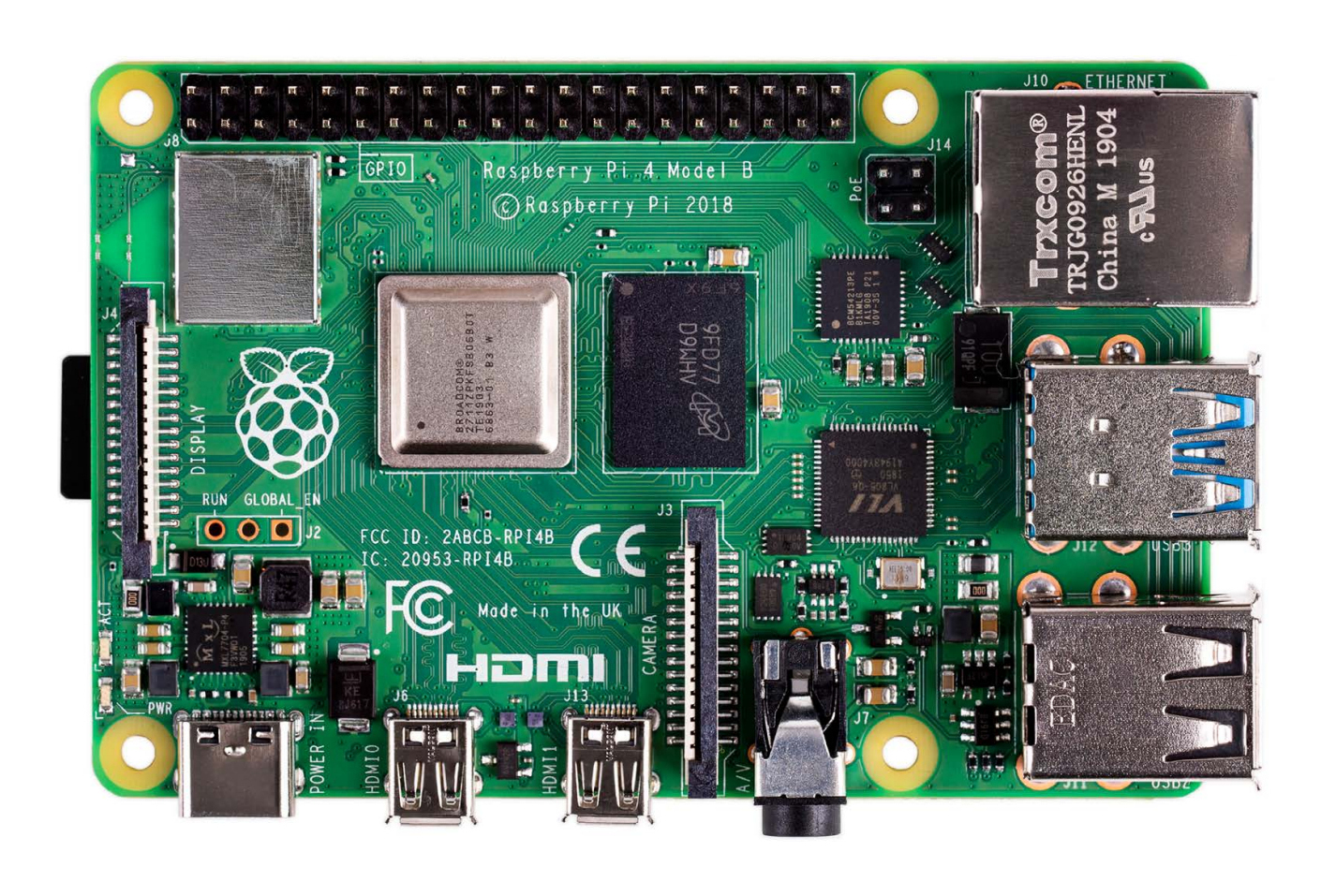 4 Model B placa de desarrollo BCM2711 1,5 MHz