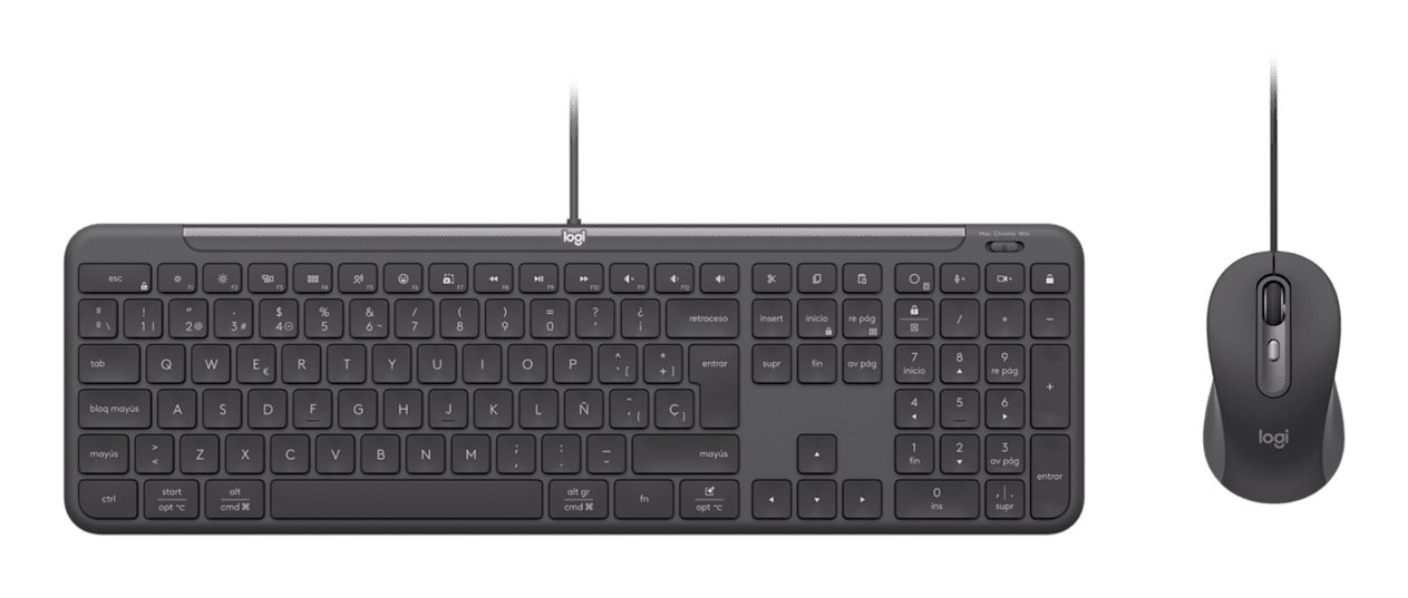 Signature Slim MK620 For Business teclado Ratón incluido Hogar / Oficina USB QWERTY Español Grafito