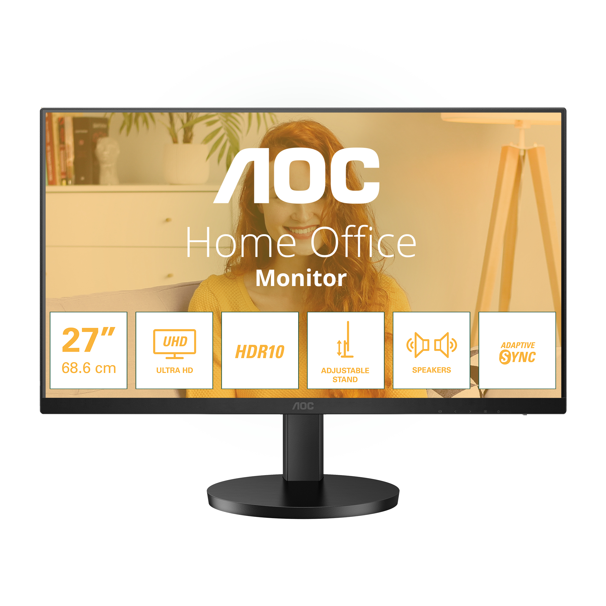 U27B3AF pantalla para PC 68,6 cm (27") 3840 x 2160 Pixeles 4K Ultra HD LED Negro