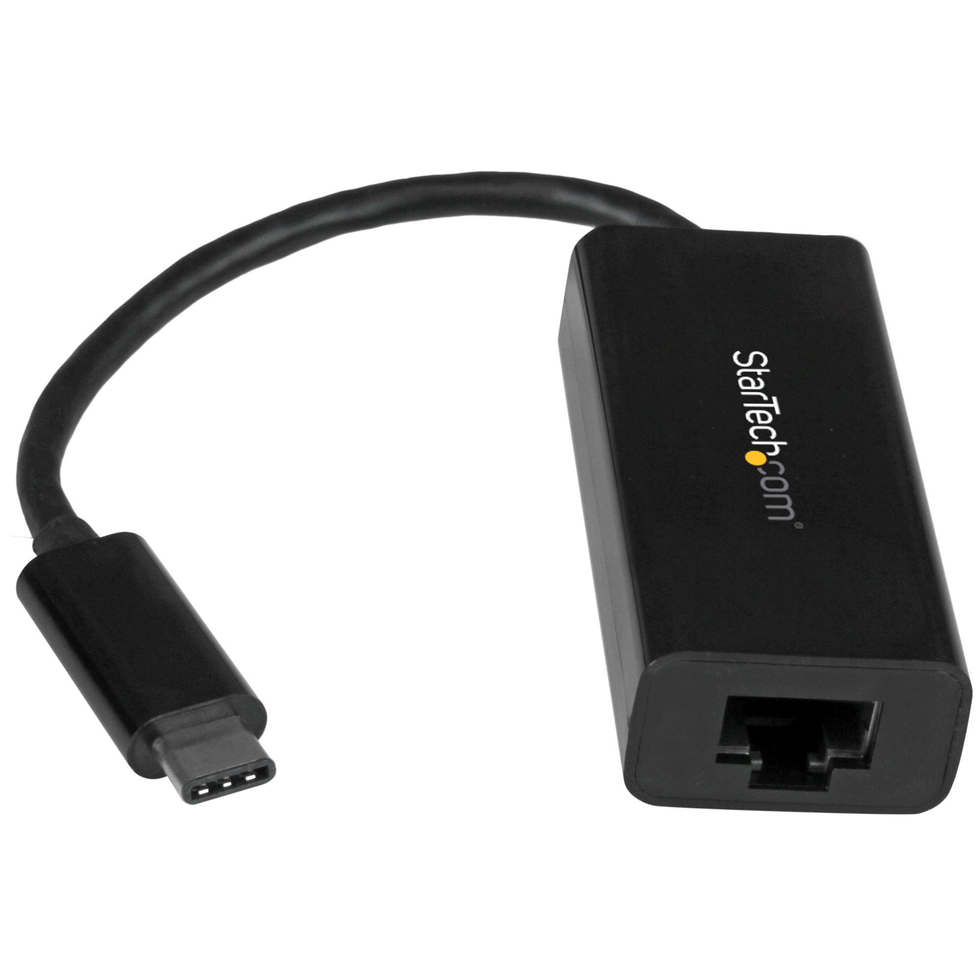 Adaptador de Red Ethernet Gigabit USB-C - Negro - Compatible con Thunderbolt 3 - Adaptador Externo USB Tipo C a Ethernet RJ45 - LAN - Windows y Mac