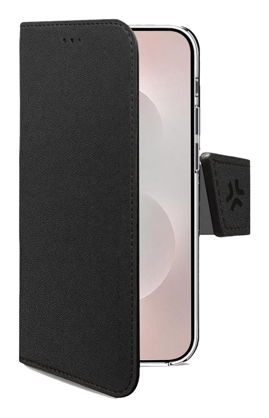 WALLY funda para teléfono móvil 17 cm (6.7") Funda cartera Negro