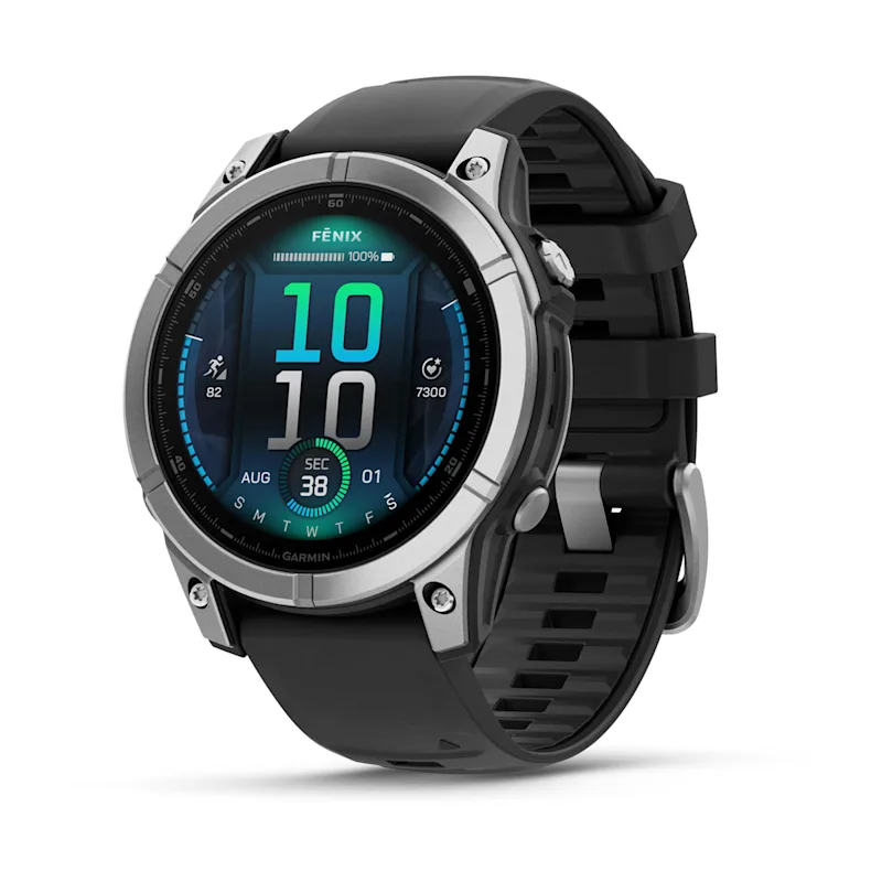 Fenix E 3,3 cm (1.3") AMOLED 47 mm Digital 416 x 416 Pixeles Pantalla táctil Acero inoxidable Wifi GPS (satélite)