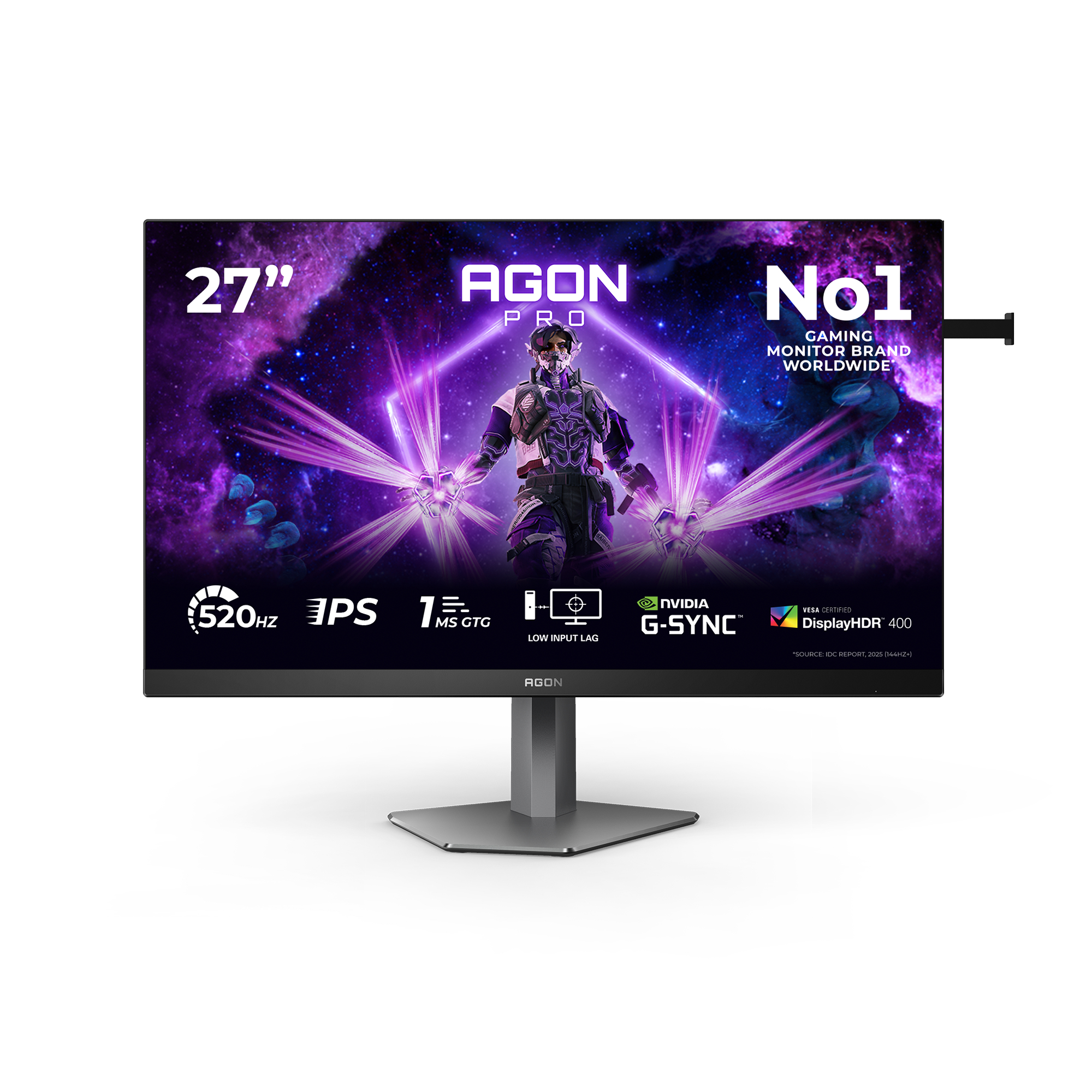 G2 AG276FK pantalla para PC 68,6 cm (27") 1920 x 1080 Pixeles Full HD LED Negro, Gris