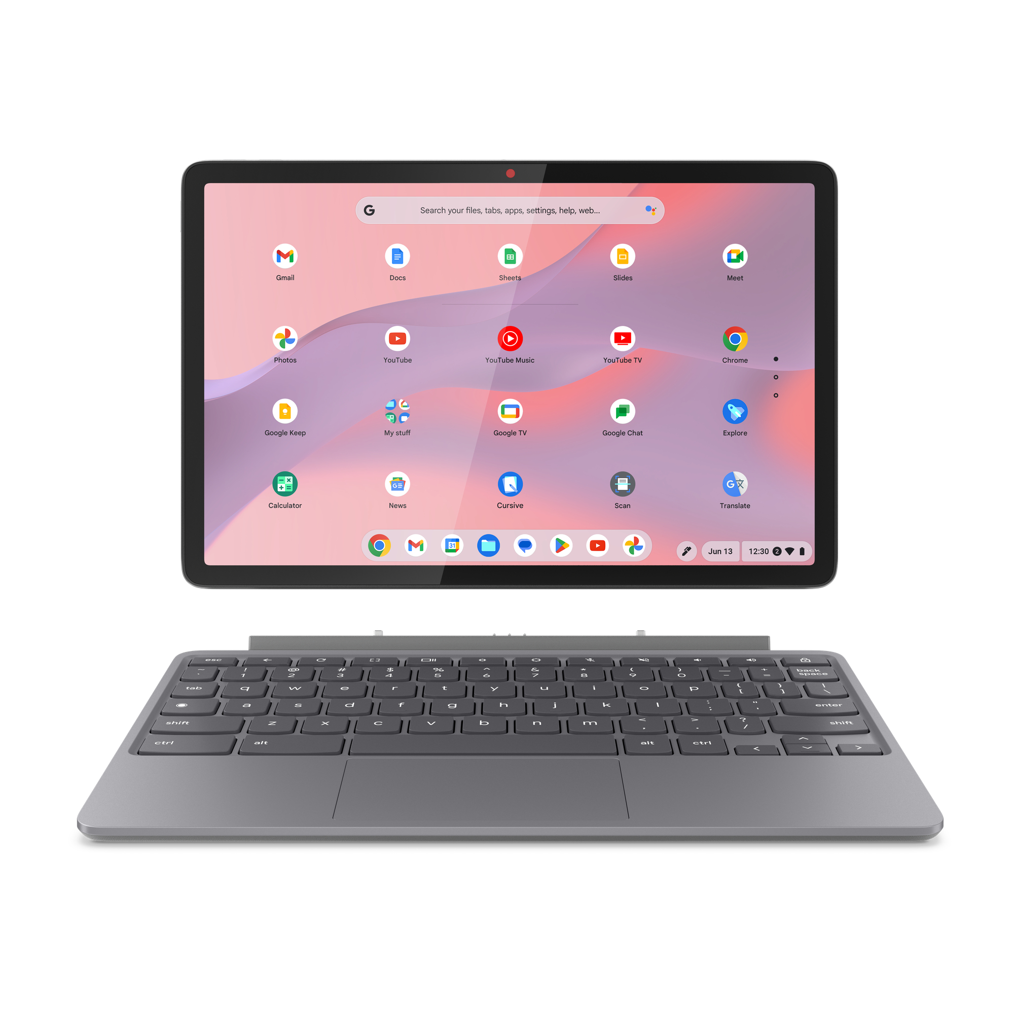 Chromebook Duet 11M889 MediaTek Kompanio 838 27,8 cm (10.9") Pantalla táctil WUXGA 8 GB LPDDR4x-SDRAM 128 GB eMMC Wi-Fi 6 (802.11ax) ChromeOS Gris Español