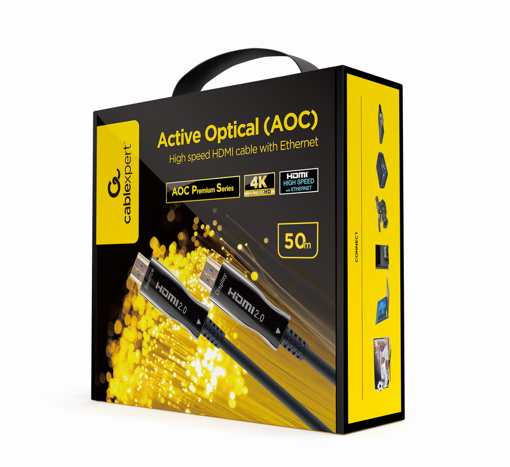 CCBP-HDMI-AOC-50M-02 cable HDMI HDMI tipo A (Estándar) Negro
