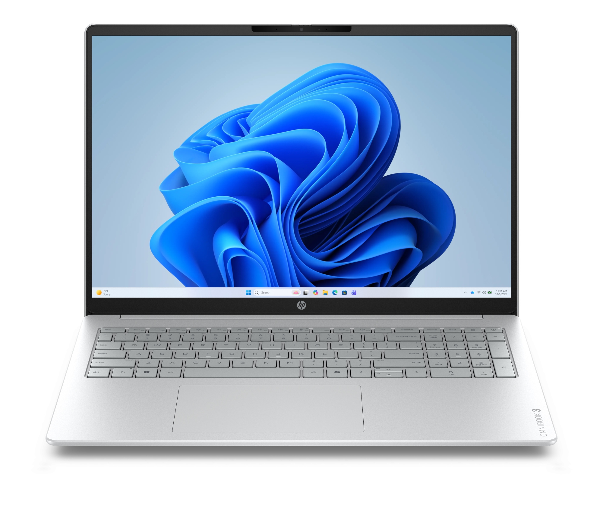 OmniBook 3 16-bu0087ns Intel Core 7 150U Portátil 40,6 cm (16") 2K 8 GB DDR5-SDRAM 512 GB SSD Wi-Fi 6 (802.11ax) Windows 11 Home Gris, Plata