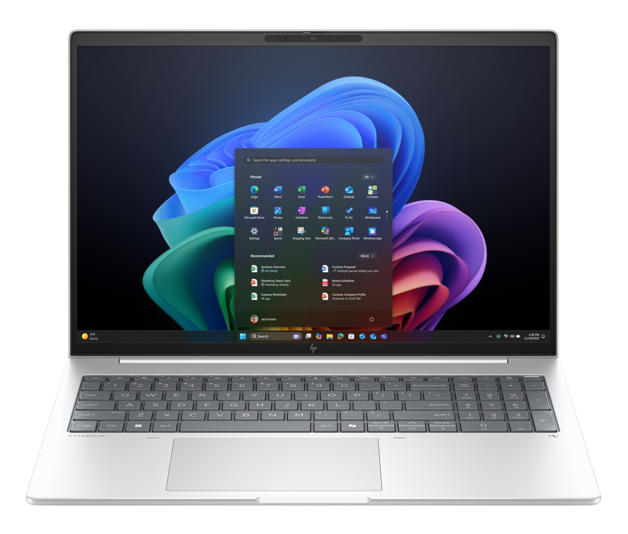 EliteBook 8 G1i 16 inch Notebook Next Gen AI PC Copilot+ PC Intel Core Ultra 5 236V Portátil 40,6 cm (16") WUXGA 16 GB LPDDR5x-SDRAM 512 GB SSD Wi-Fi 7 (802.11be) Windows 11 Pro Plata