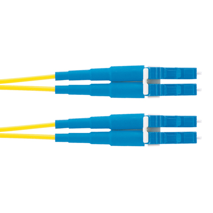 2m OS2 LC Duplex Cable de fibra óptica e InfiniBand Amarillo