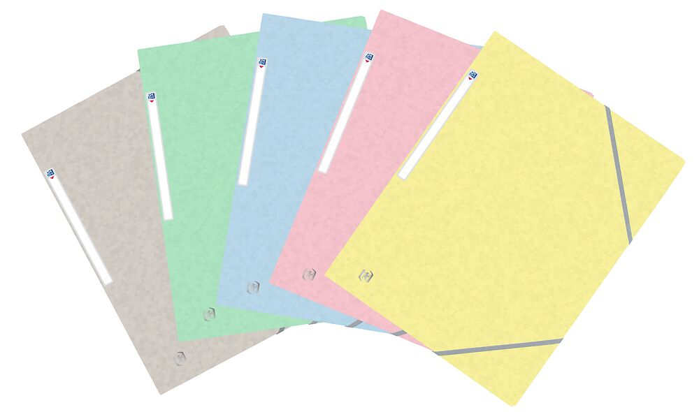 400117805 carpeta Cartón Azul, Verde, Gris, Amarillo, Rosa A4