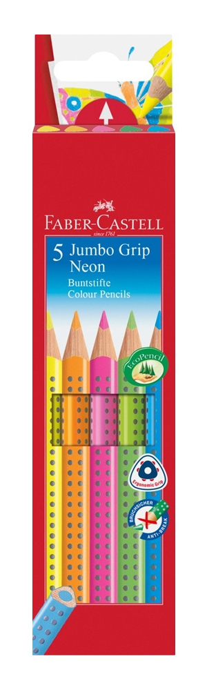 Jumbo GRIP Azul, Verde, Naranja, Rosa, Amarillo 5 pieza(s)