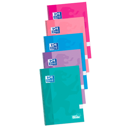 400121815 cuaderno y block A4 80 hojas Fucsia, Mauve, Color menta, Rosa, Turquesa