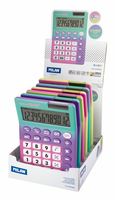 Sunset calculadora Escritorio Calculadora básica Colores surtidos
