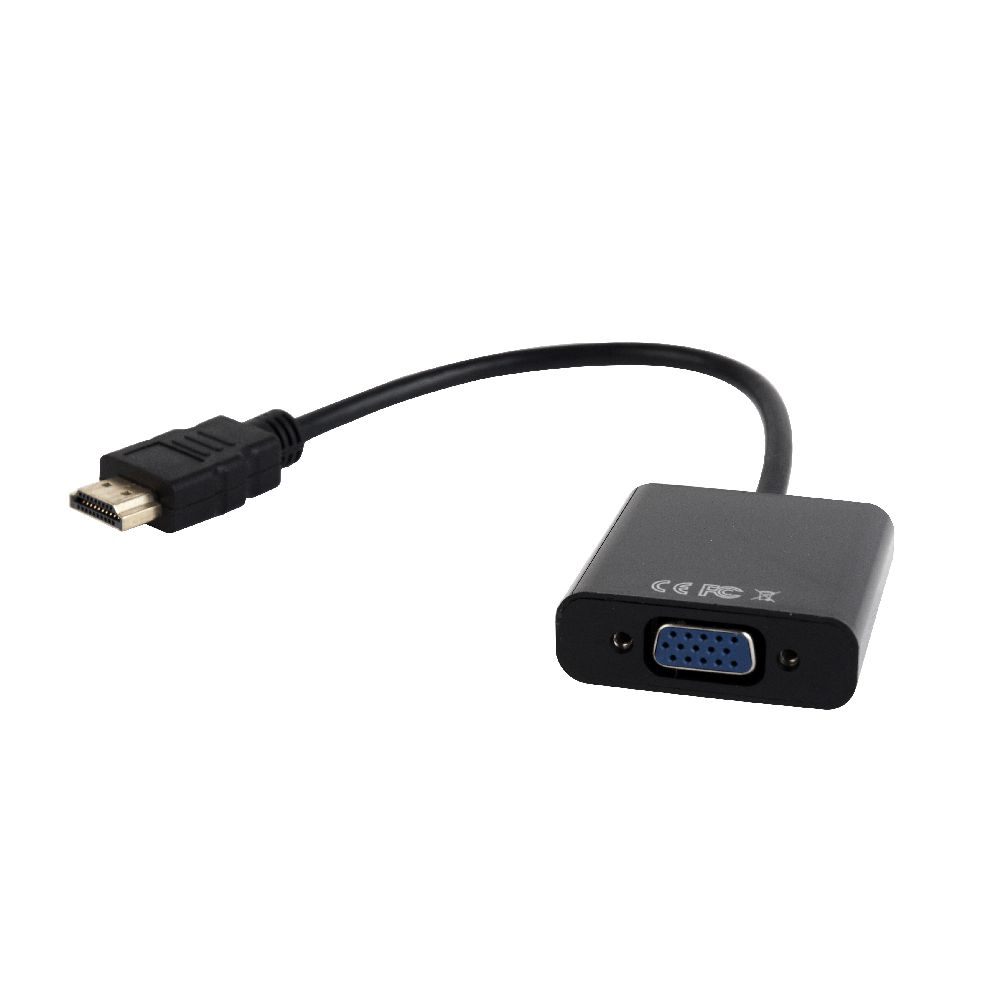 A-HDMI-VGA-03 adaptador de cable de vídeo 0,15 m HDMI tipo A (Estándar) VGA (D-Sub) Negro