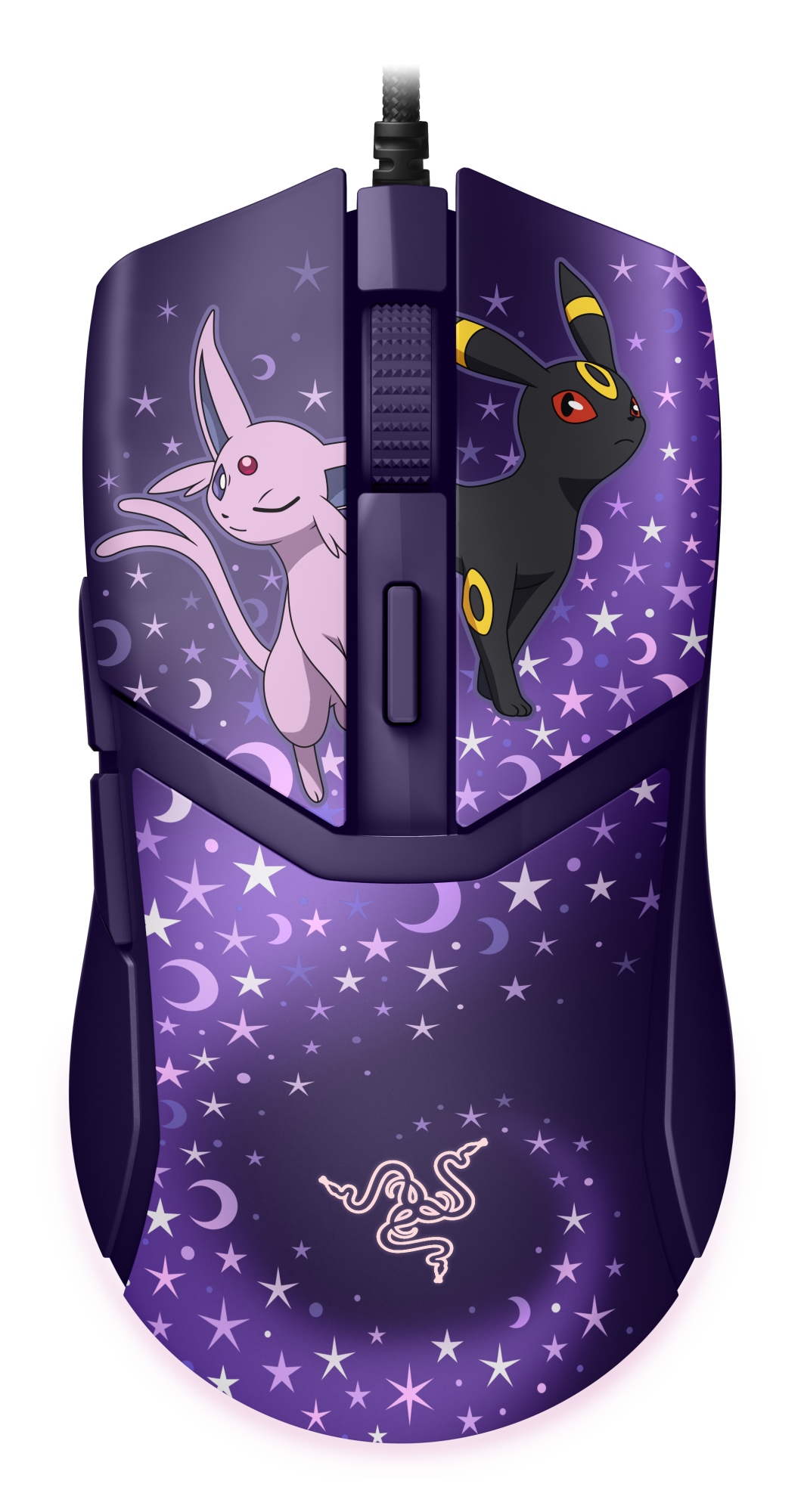 Cobra  Espeon & Umbreon Edition ratón Juego Mano derecha USB tipo A Óptico 8500 DPI