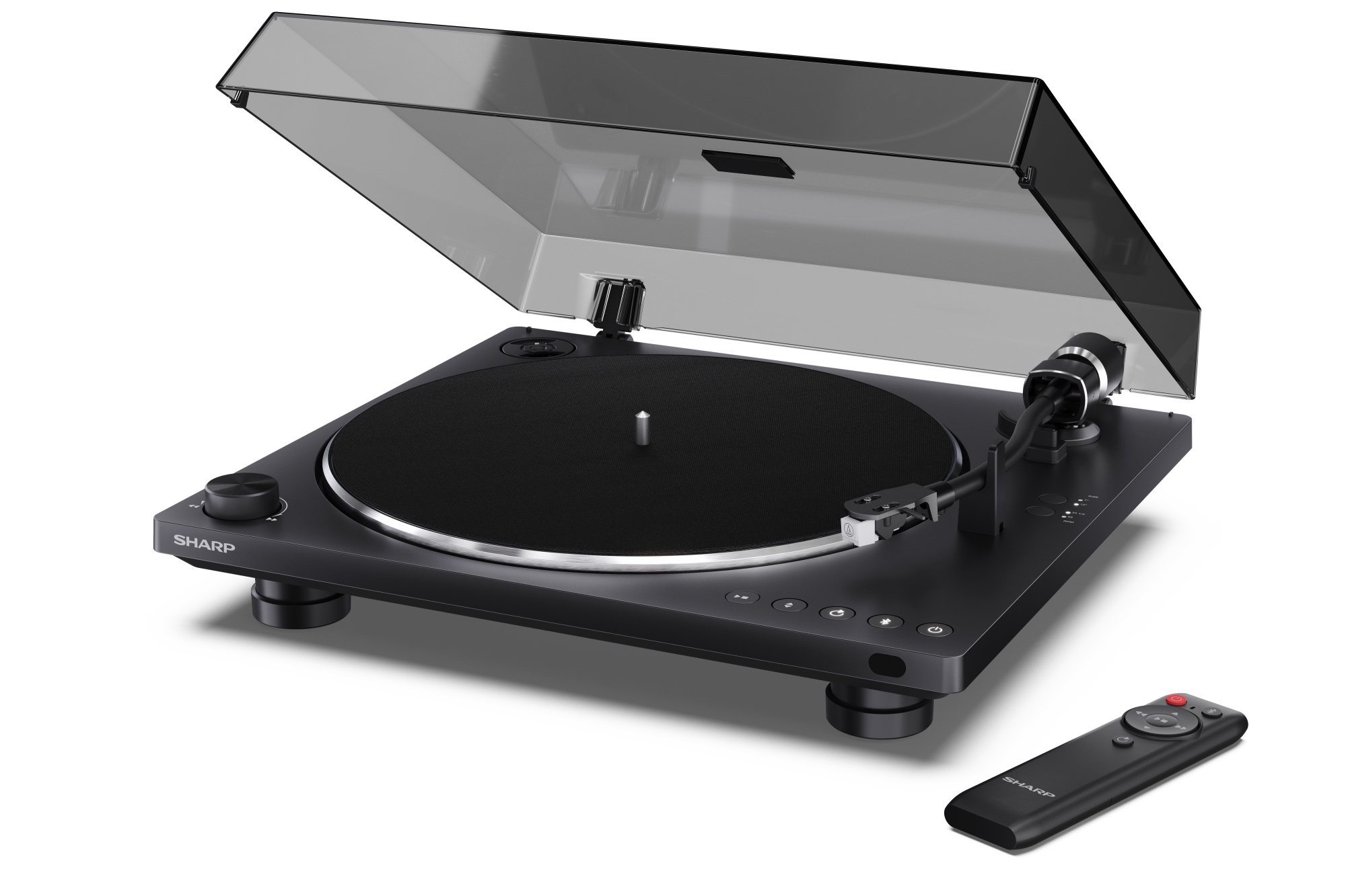 RP-TT100 tocadisco Tocadiscos de tracción por correa Negro Automático