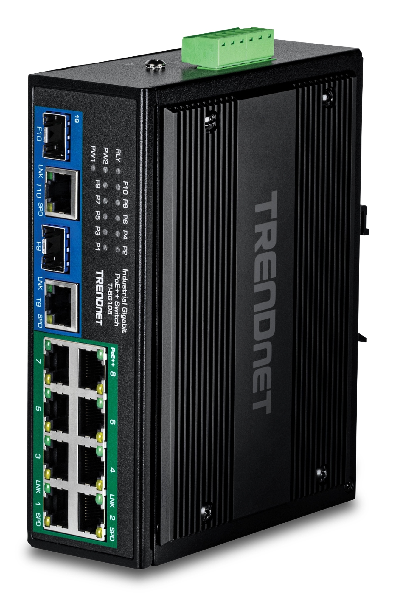 TI-BG108 switch Gigabit Ethernet (10/100/1000) Energía sobre Ethernet (PoE) Negro