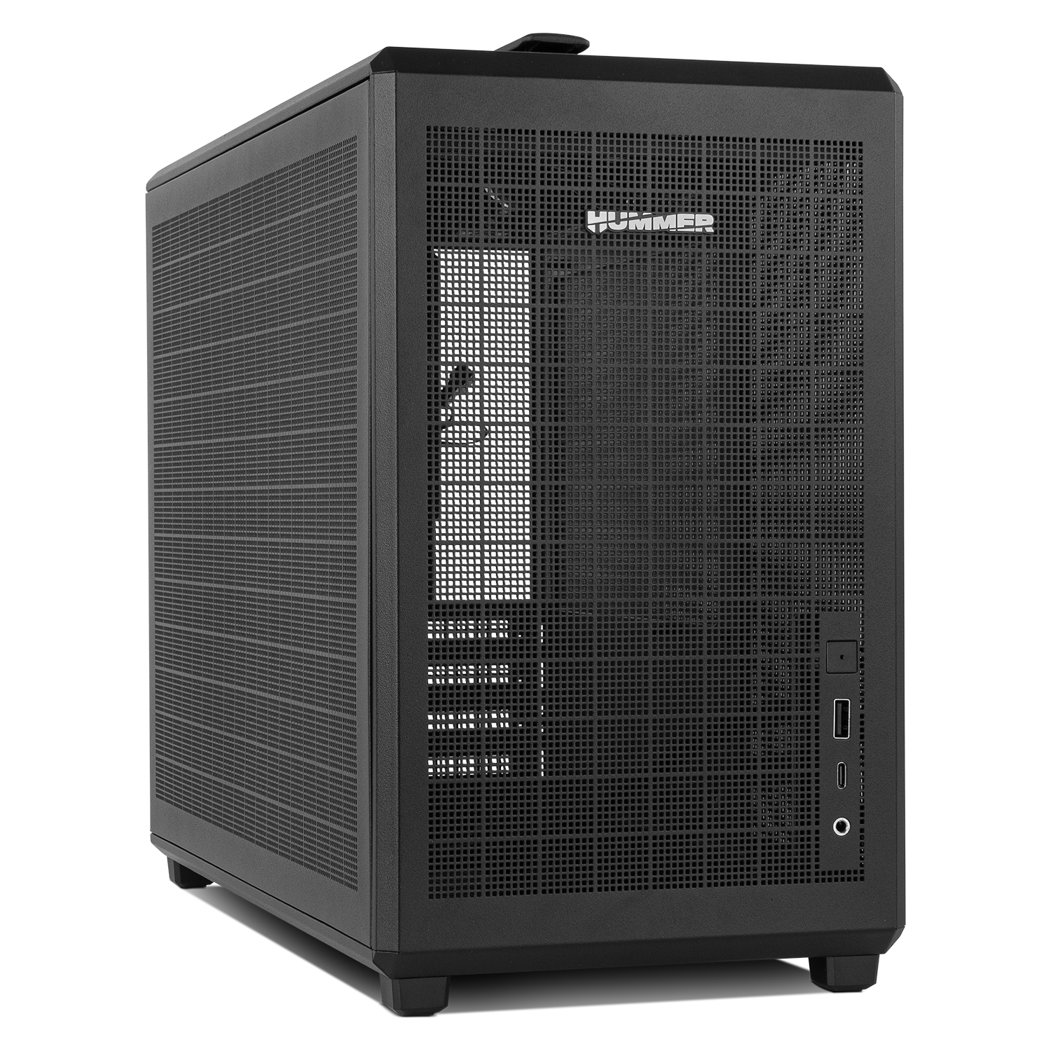 Hummer Mini torre M-ATX portable mesh Ngr